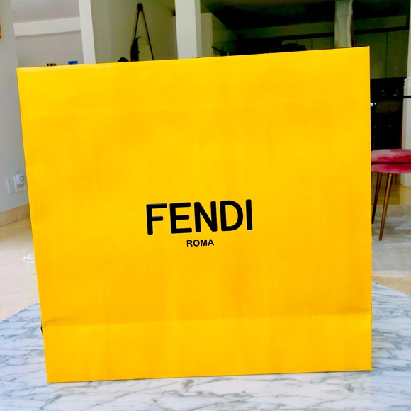 SOLD!! Fendi Paper Shopping Storage Gift Bag - Picture 2 of 9